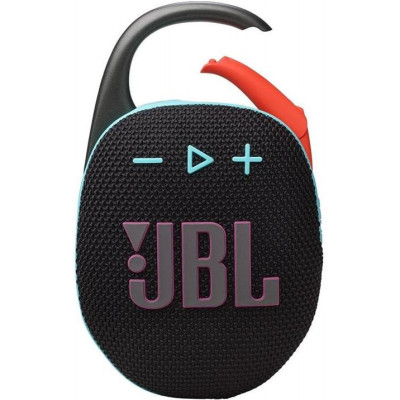 Портативна колонка JBL Clip 5 Black Orange (JBLCLIP5BLKOAM)