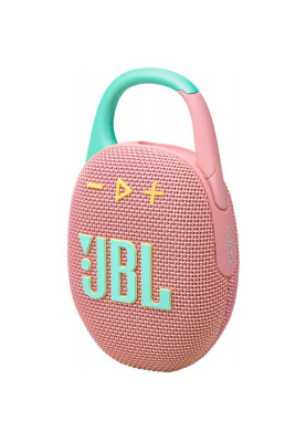 Портативна колонка JBL Clip 5 Pink (JBLCLIP5PINK)