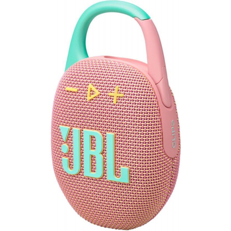Портативна колонка JBL Clip 5 Pink (JBLCLIP5PINK)