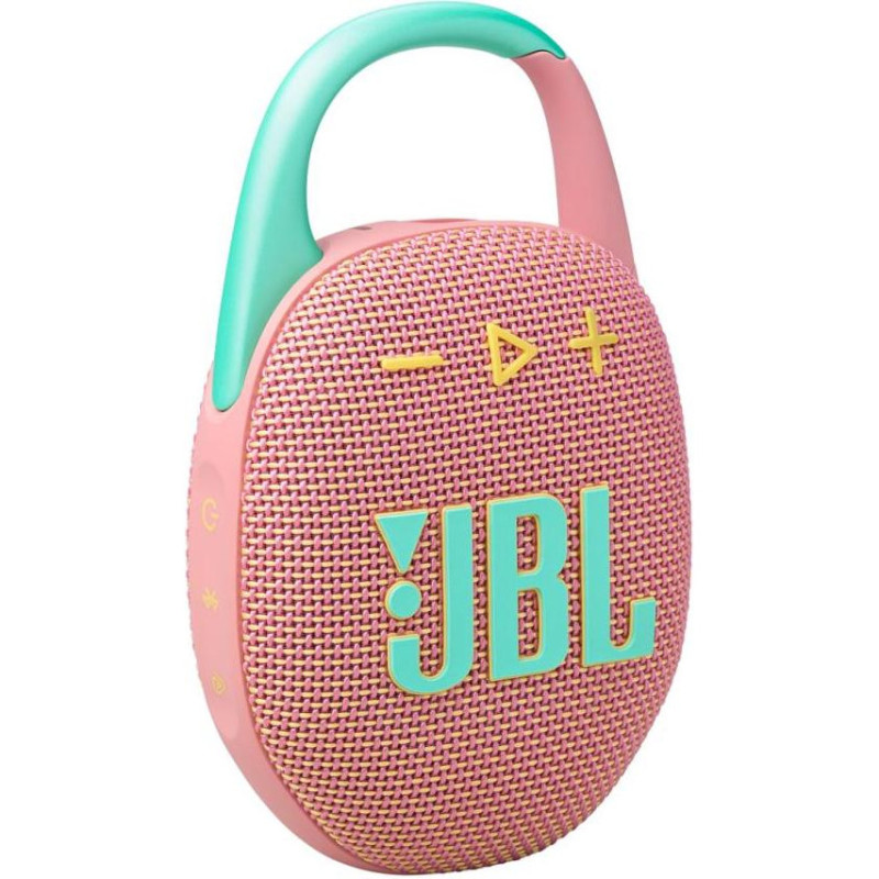 Портативна колонка JBL Clip 5 Pink (JBLCLIP5PINK)