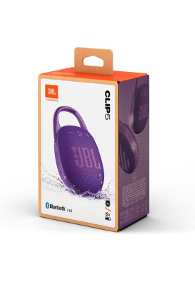 Портативна колонка JBL Clip 5 Purple (JBLCLIP5PUR)