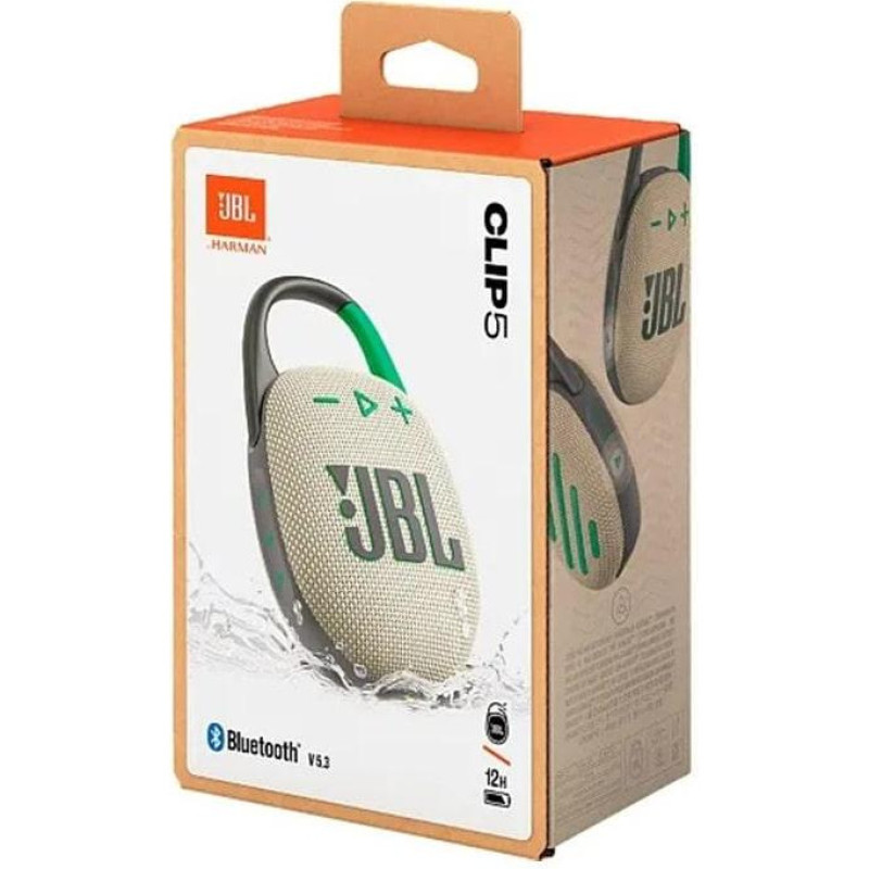 Портативна колонка JBL Clip 5 Sand (JBLCLIP5SAND)
