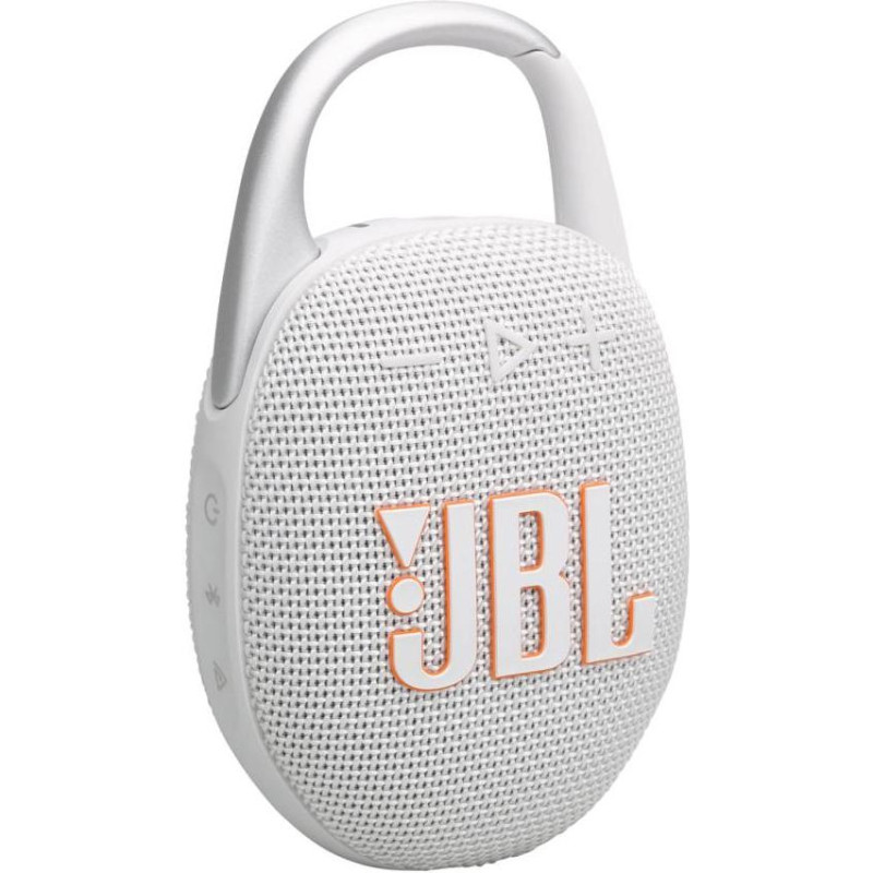 Портативна колонка JBL Clip 5 White (JBLCLIP5WHT)
