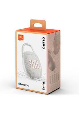 Портативна колонка JBL Clip 5 White (JBLCLIP5WHT)