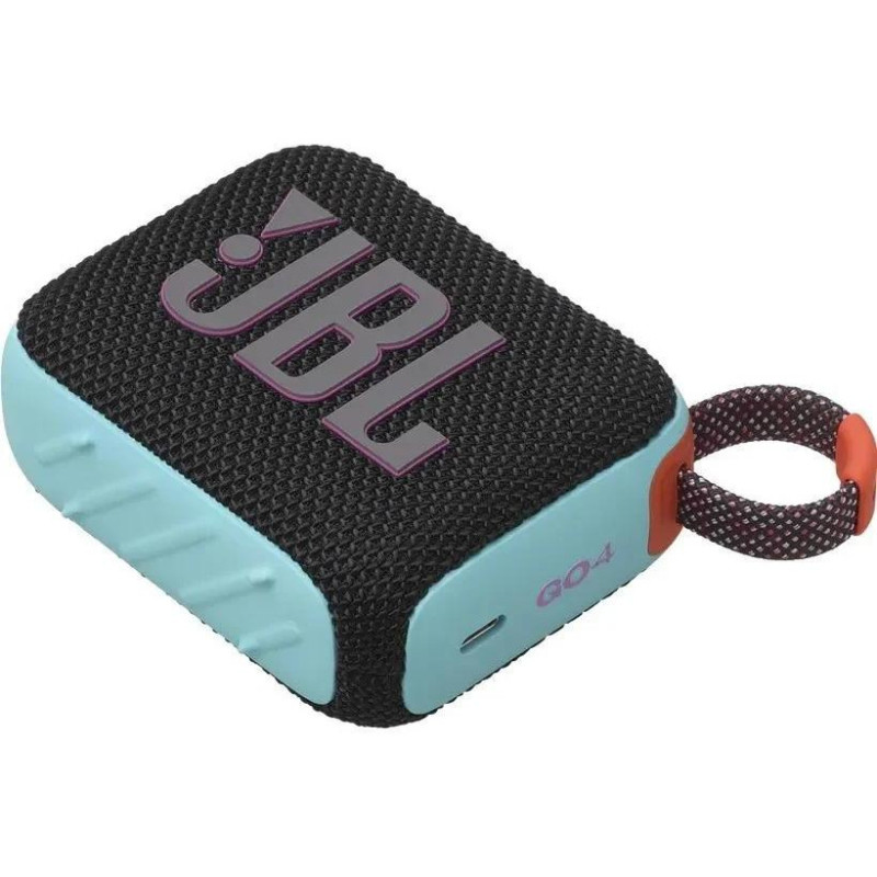 Портативна колонка JBL Go 4 Black Orange (JBLGO4BLKO)