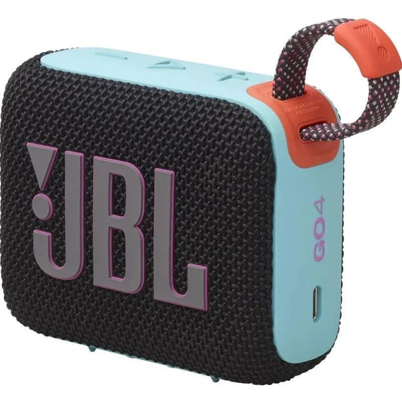 Портативна колонка JBL Go 4 Black Orange (JBLGO4BLKO)
