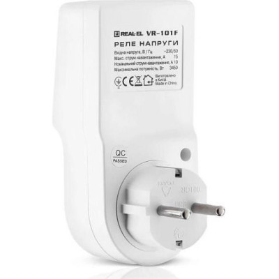 Реле напруги REAL-EL VR-101F white (EL122300009)