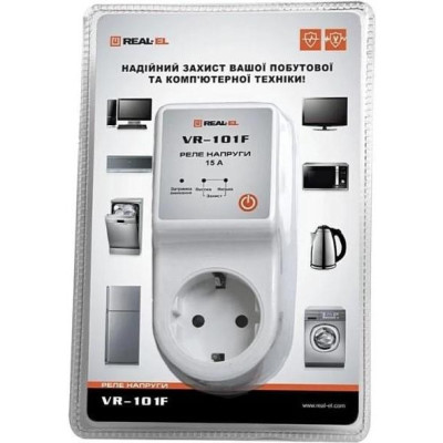 Реле напруги REAL-EL VR-101F white (EL122300009)