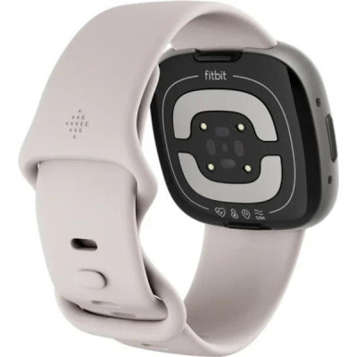 Смарт-годинник Fitbit Sense 2 Lunar White/Platinum (FB521SRWT)