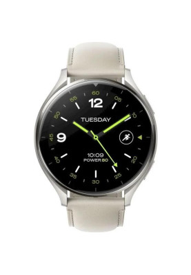 Смарт-годинник Xiaomi Watch 2 Titan Gray Case with White Leather Strap (BHR9306GL)