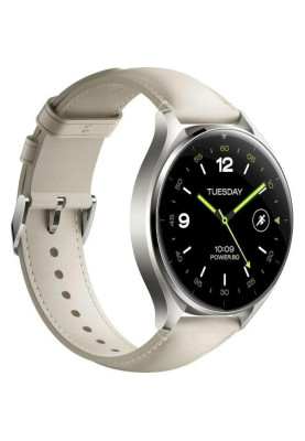Смарт-годинник Xiaomi Watch 2 Titan Gray Case with White Leather Strap (BHR9306GL)