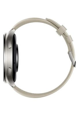 Смарт-годинник Xiaomi Watch 2 Titan Gray Case with White Leather Strap (BHR9306GL)