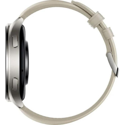 Смарт-годинник Xiaomi Watch 2 Titan Gray Case with White Leather Strap (BHR9306GL)
