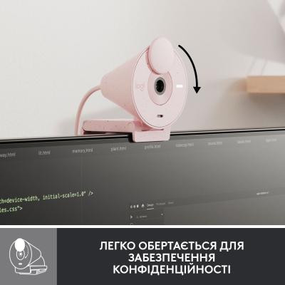 Вебкамера Logitech Brio 300 FHD Rose (960-001448)