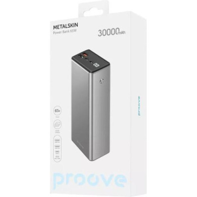 Зовнішній акумулятор (павербанк) Proove Metalskin 30000mAh 65W (PBM365210004)