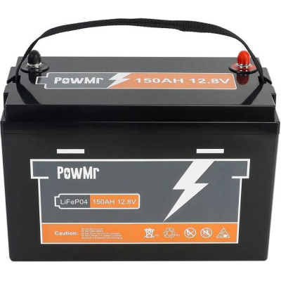 Акумулятор для ДБЖ/інвертора PowMr LiFePO4 12,8V 150Ah (POW-150AH-12.8V)