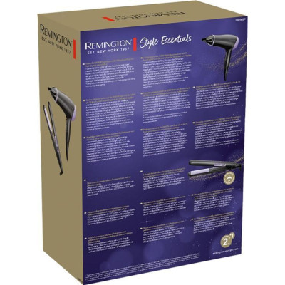 Фен+Стайлер (випрямляч) Remington Style Essentials Giftset D3016GP