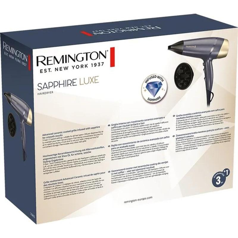Фен Remington Sapphire Luxe Hairdryer D5805