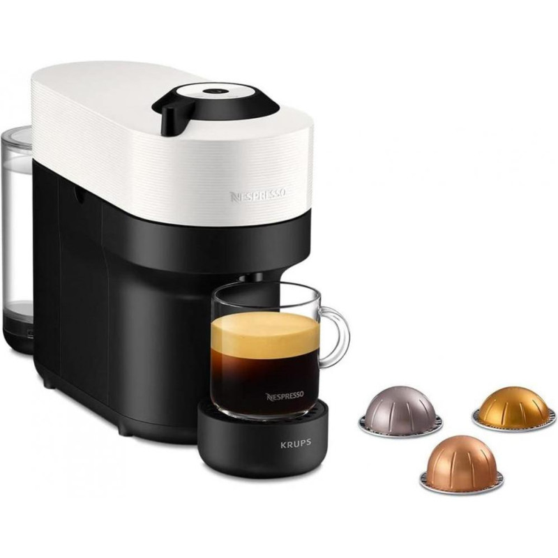 Капсульна кавоварка еспресо Krups Nespresso Vertuo Pop Coconut White XN9201