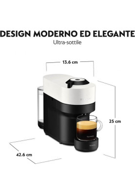Капсульна кавоварка еспресо Krups Nespresso Vertuo Pop Coconut White XN9201