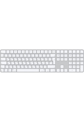 Клавіатура Apple Magic Keyboard з Touch ID і Numeric Keypad для Mac з Apple silicon USB-C White Keys (MXK73)