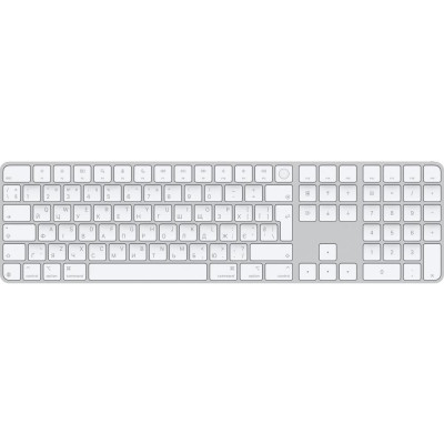 Клавіатура Apple Magic Keyboard з Touch ID і Numeric Keypad для Mac з Apple silicon USB-C White Keys (MXK73)