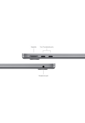 Ноутбук Apple MacBook Air 13,6" Late 2024 Space Gray (MC8M4)