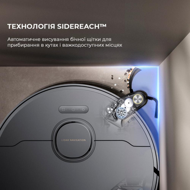 Робот-пилосос з вологим прибиранням Dreame X40 Ultra Complete Black