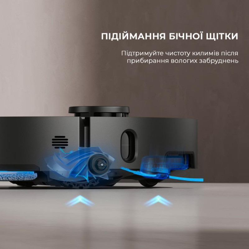 Робот-пилосос з вологим прибиранням Dreame X40 Ultra Complete Black