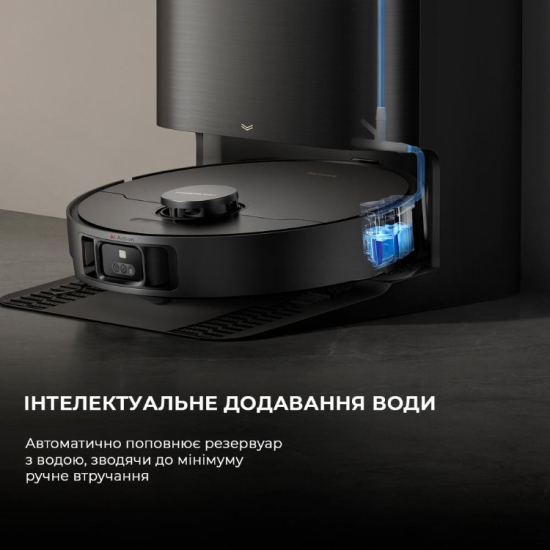 Робот-пилосос з вологим прибиранням Dreame X40 Ultra Complete Black