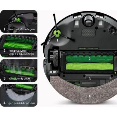Робот-пилосос з вологим прибиранням iRobot Roomba Combo j7