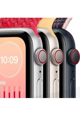 Смарт-годинник Apple Watch SE 2 GPS + Cellular 44mm Midnight Alu. Case w. Midnight Sport Band M/L (MRH73)