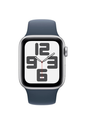 Смарт-годинник Apple Watch SE 2 GPS + Cellular 44mm Silver Aluminum Case w. Storm Blue Sport Band - M/L (MRHH3)