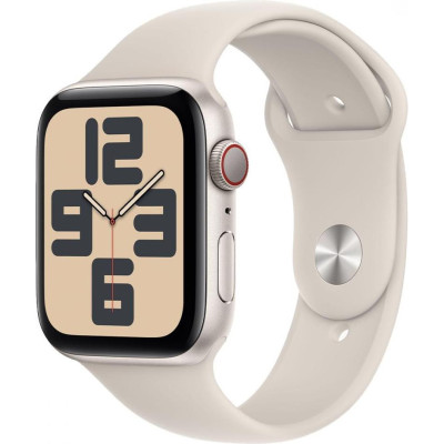 Смарт-годинник Apple Watch SE 2 GPS + Cellular 44mm Starlight Alu. Case w. Starlight S. Band S/M (MRGT3)