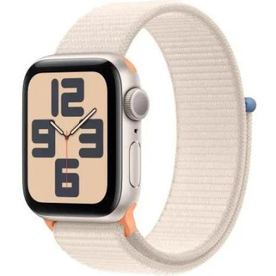 Смарт-годинник Apple Watch SE 2 GPS 40mm Starlight Aluminium Case with Starlight Sport Loop (MR9W3)
