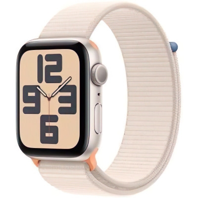 Смарт-годинник Apple Watch SE 2 GPS 44mm Starlight Aluminium Case with Starlight Sport Loop (MRE63)