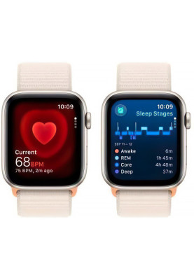 Смарт-годинник Apple Watch SE 2 GPS 44mm Starlight Aluminium Case with Starlight Sport Loop (MRE63)