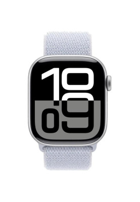 Смарт-годинник Apple Watch Series 10 GPS + Cellular 42mm Silver Aluminum Case w. Blue Cloud S. Loop (MWX53)