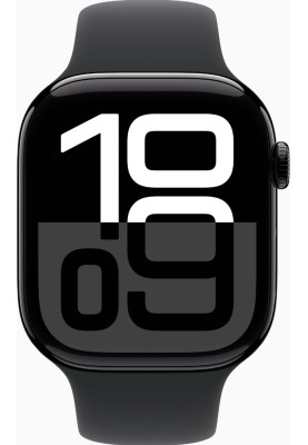 Смарт-годинник Apple Watch Series 10 GPS + Cellular 46mm Jet Black Alu. Case w. Black Sport Band - M/L (MWY43)