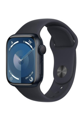 Смарт-годинник Apple Watch Series 9 GPS + Cellular 45mm Midnight Aluminum Case w. Midnight Sport Band - S/M (MRMC3)
