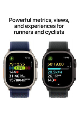 Смарт-годинник Apple Watch Ultra 2 GPS + Cellular 49mm Black Titan. Case w. Dark Green Alpine Loop - Medium (MX4R3)