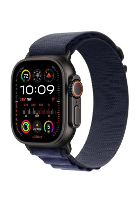 Смарт-годинник Apple Watch Ultra 2 GPS + Cellular 49mm Black Titan. Case w. Navy Alpine Loop - Medium (MYTF3+MYPX3)