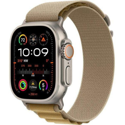 Смарт-годинник Apple Watch Ultra 2 GPS + Cellular 49mm Natural Titan. Case w. Tan Alpine Loop - Small (MX4E3)