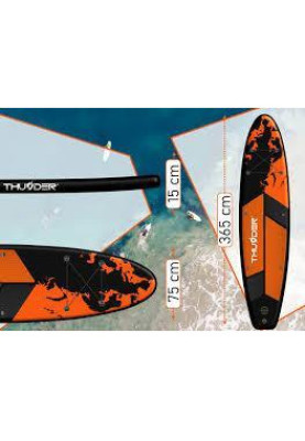 SUP board Thunder Надувна SUP дошка STEEL BLUE 365