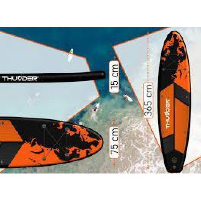 SUP board Thunder Надувна SUP дошка STEEL BLUE 365