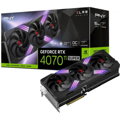 Відеокарта PNY GeForce RTX 4070 Ti Super 16GB XLR8 Gaming VERTO (VCG4070TS16TFXXPB1-O)