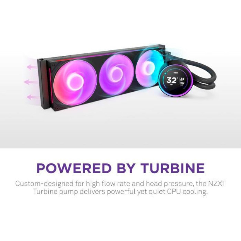 Водяне охолодження NZXT Kraken Elite 360 RGB 2024 Matte Black (RL-KR36E-B2)