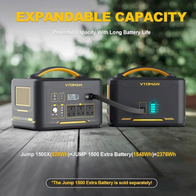 Зарядна станція Vtoman Jump 1500X 828Wh 1500W