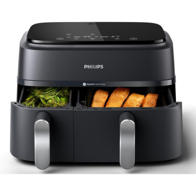 Мультипіч (аерофритюрниця) Philips Dual Airfryer 3000 Series NA351/00