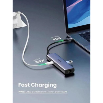 Мультипортовий адаптер UGREEN CM512 Gray (60515)